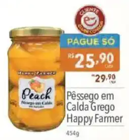 Supermercados Condor Pêssego em Calda Grego Happy Farmer oferta