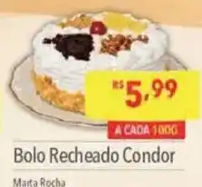 Supermercados Condor Bolo Recheado Condor oferta