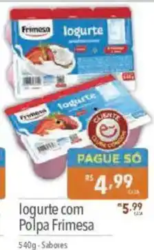 Supermercados Condor logurte com polpa frimesa oferta