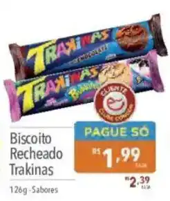 Supermercados Condor Biscoito Recheado Trakinas oferta