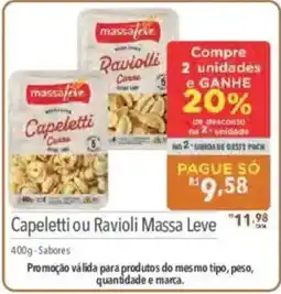 Supermercados Condor Capeletti ou Ravioli Massa Leve oferta