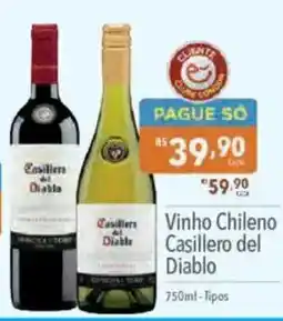 Supermercados Condor Vinho chileno casillero del diablo oferta