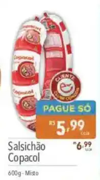 Supermercados Condor Salsichão Copacol oferta