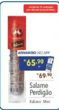 Supermercados Condor Salame Perdigão oferta
