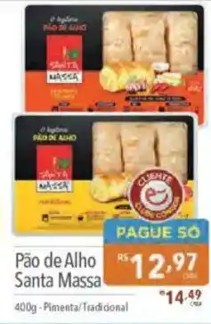 Supermercados Condor Pão de Alho Santa Massa oferta
