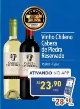 Supermercados Condor Vinho Chileno Cabeza de Piedra Reservado oferta