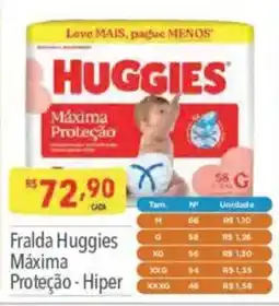 Supermercados Condor Fralda huggies máxima proteção - hiper oferta