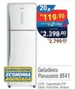 Supermercados Condor Geladeira Panasonic BT41 oferta