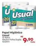 Novo Atacarejo Usual - papel higiênico neutro folha dupla oferta