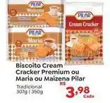 Novo Atacarejo Pilar - biscoito cream cracker premium/maria/maizena tradicional oferta
