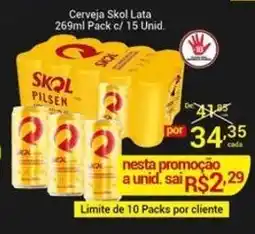 X Supermercados Cerveja Skol Lata oferta