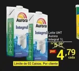 X Supermercados Leite UHT Aurora Integral oferta
