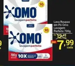 X Supermercados Lava Roupas em Pó Omo Lavagem Perfeita oferta