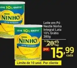 X Supermercados Leite em Pó Nestlé Ninho integral lata oferta