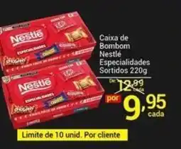 X Supermercados Caixa de Bombom Nestlé Especialidades Sortidos oferta