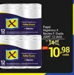 X Supermercados Papel Higiénico Folha Dupla oferta