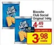 X Supermercados Biscoito Club Social Original oferta