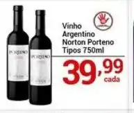 X Supermercados Vinho Argentino Norton Porteno Tipos oferta