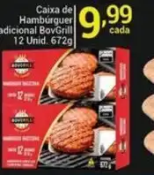 X Supermercados Caixa de Hambúrguer Tradicional BovGrill oferta
