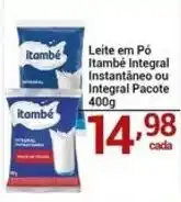 X Supermercados Leite em Pó Itambé Integral Instantâneo ou Integral Pacote oferta
