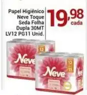 X Supermercados Papel Higiênico Neve Toque Seda Folha Dupla oferta