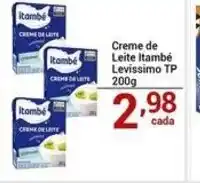 X Supermercados Creme de Leite Itambé Levissimo TP oferta