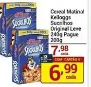 X Supermercados Cereal Matinal Kelloggs Sucrilhos Original Leve oferta