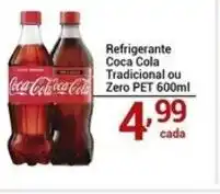 X Supermercados Refrigerante Coca Cola Tradicional ou zero pet oferta