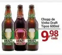 X Supermercados Chopp de Vinho Draft Tipos oferta
