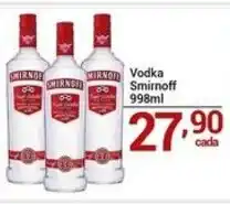 X Supermercados Vodka Smirnoff oferta