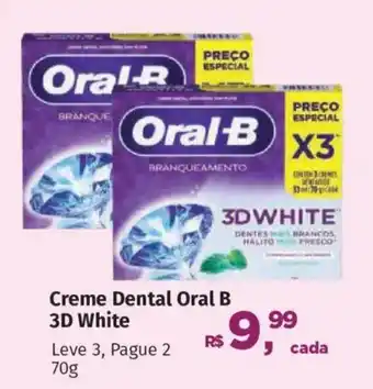 Creme Dental Oral B 3D White