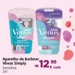 Supermercados Mateus Aparelho de Barbear Vênus Simply Sensitive oferta