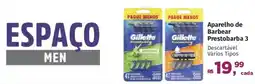Supermercados Mateus Aparelho de Barbear Prestobarba 3 oferta