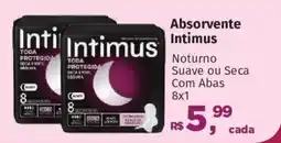 Supermercados Mateus Absorvente Intimus oferta