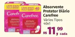 Supermercados Mateus Absorvente Protetor Diário Carefree Vários Tipos oferta