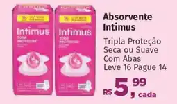 Supermercados Mateus Absorvente Intimus oferta