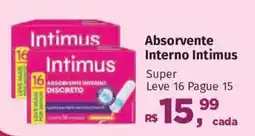 Supermercados Mateus Absorvente interno intimus oferta