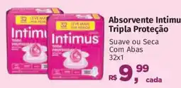 Supermercados Mateus Absorvente Intimus Tripla Proteção oferta