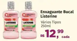 Supermercados Mateus Enxaguante Bucal Listerine Vários Tipos oferta