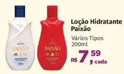 Supermercados Mateus Loção Hidratante Paixão Vários Tipos oferta