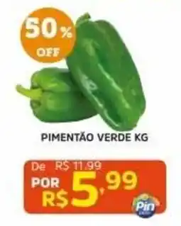 Pinheiro Supermercado pimentão verde kg oferta