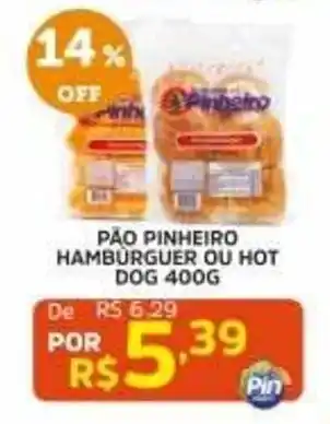 Pão pinheiro hamburger ou hot dog