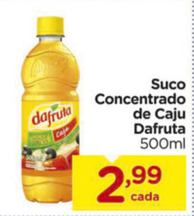 Carrefour Suco Concentrado de Caju Dafruta 500ml oferta