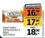 Tenda Atacado Kitchen - papel toalha jumbo 3 rolos oferta