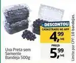 Tenda Atacado Sem semente - uva preta sem semmente bandeja oferta