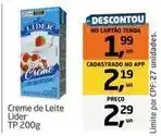Tenda Atacado Lider - creme de leite oferta
