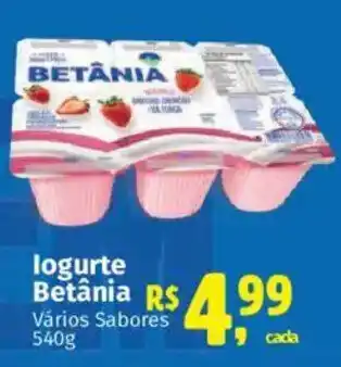 Logurte betânia vários sabores
