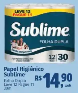 Supermercados Mateus Papel Higiênico Sublime oferta