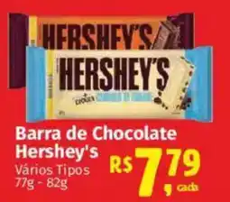 Supermercados Mateus Barra de Chocolate Hershey's Vários Tipos oferta