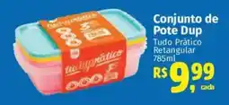 Supermercados Mateus Conjunto de Pote Dup Tudo Prático Retangular oferta